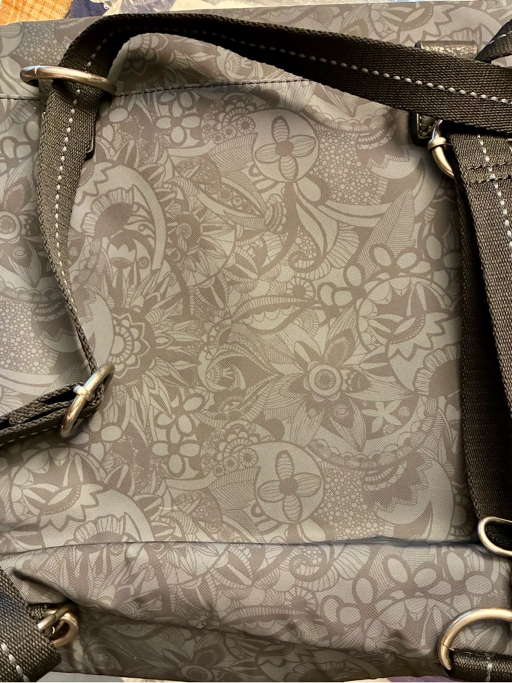 Sakroots Floral Print Gray Backpack - Picture 7 of 8